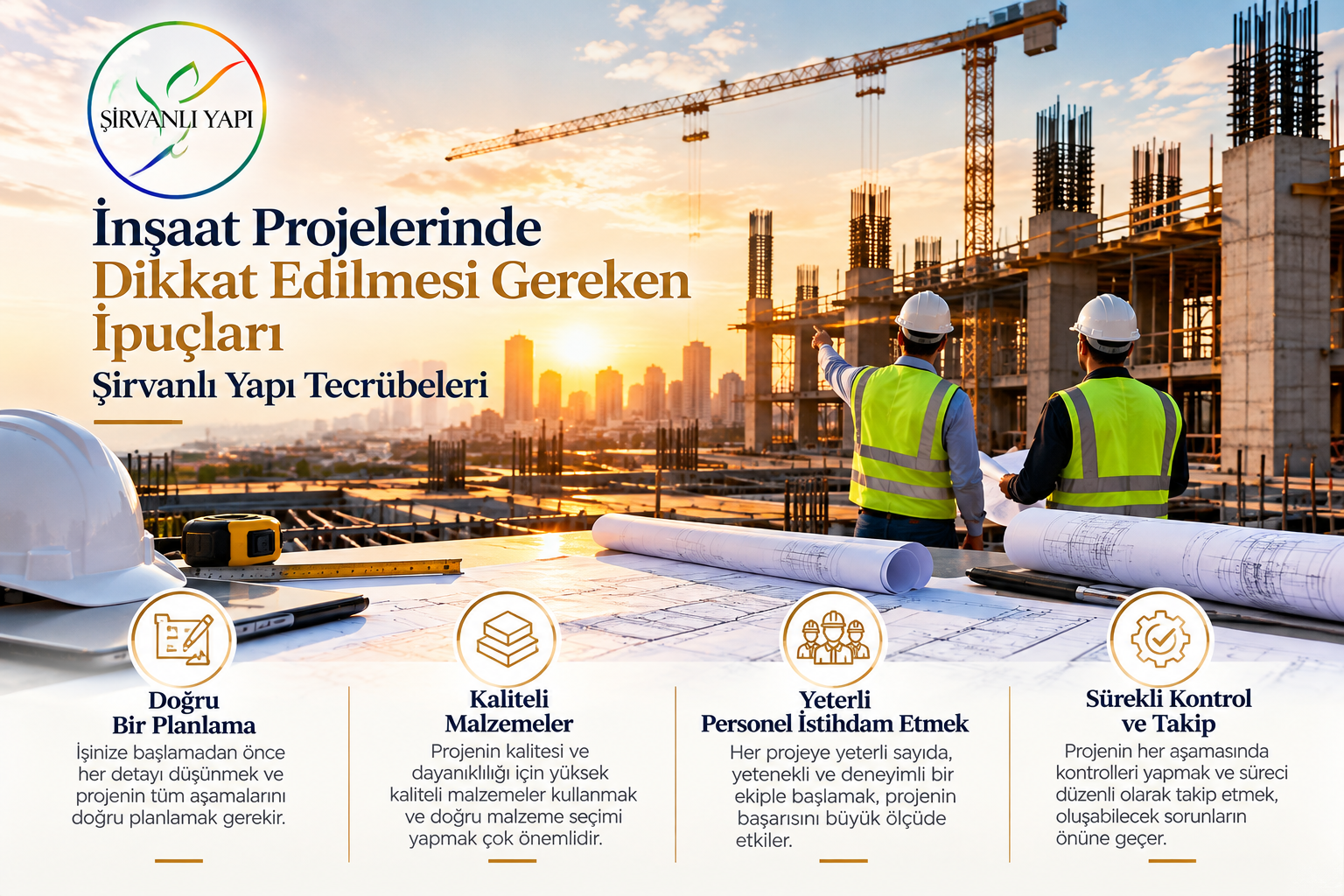 İnşaat Projelerinde Dikkat Edilmesi Gereken İpuçları Şirvanlı Yapı'nın Tecrübeleri